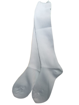Plain White Long Socks  X-Large Alpi