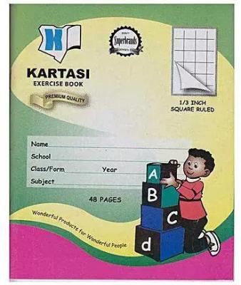 Kartasi A5 1/3 Inch Squared Ruled 96 Pgs