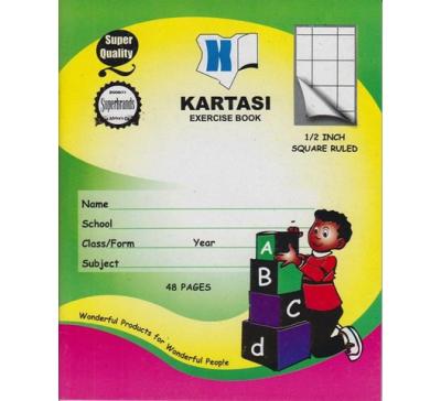 Kartasi A5 1/2 Inch Exercise Book 48 Pages  Squared