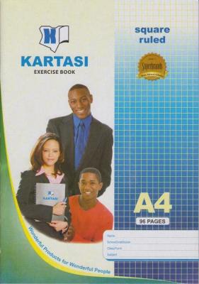 Kartasi A4 96 Pages Exercise Book Squared